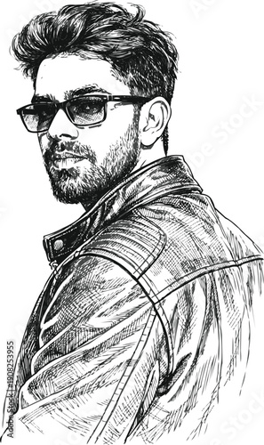 Fashion Model Sketch Art