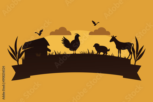 silhouette of a horse