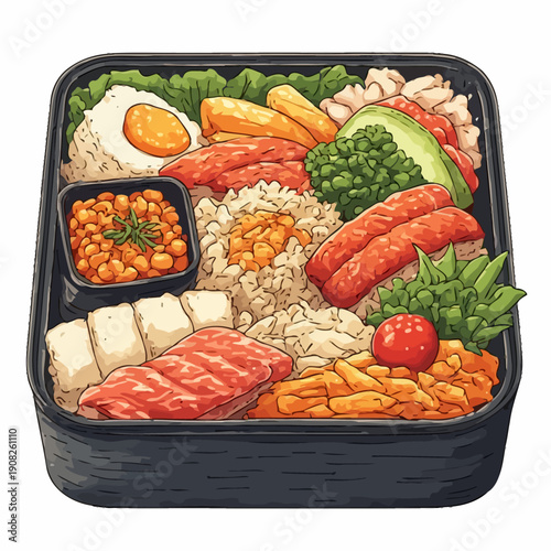 Special Japanese Food Bento Design