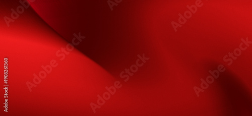 Fotografie Luxurious and exclusive smooth red gradient background with soft flowing waves in a grainy texture