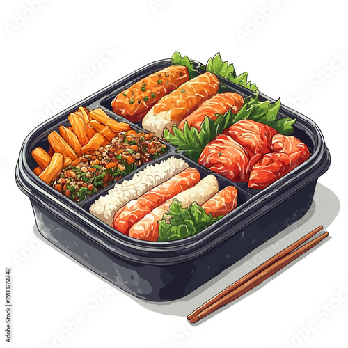 Special Japanese Food Bento Design