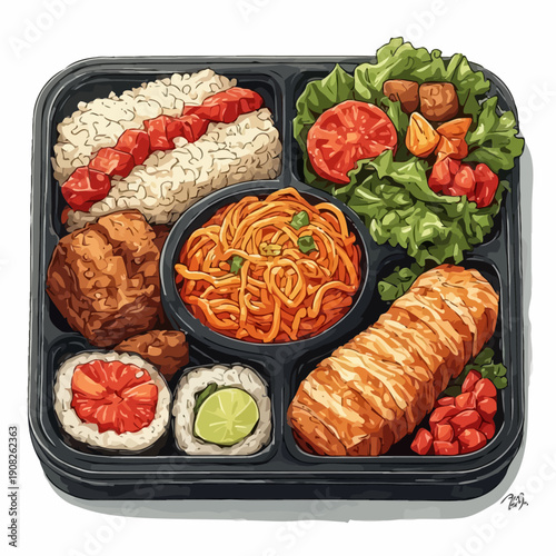 Special Japanese Food Bento Design
