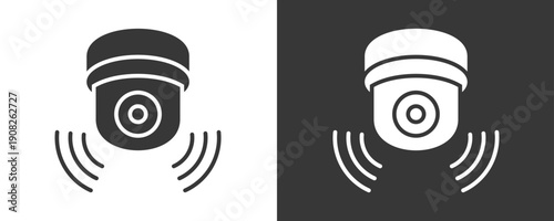 Cctv Icon Set Vector Collection Isolated In Black And White
