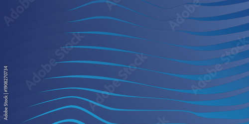 Elegant deep sea blue background with dark blue tones with wavy lines. Vector eps texture.