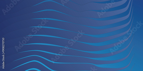 Elegant deep sea blue background with dark blue tones with wavy lines. Vector eps texture.