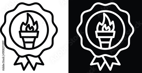 legacy Two-tone version in black and white background