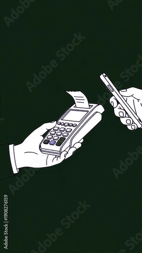 Payment Success Confirmation Screen Mobile UI Animation Vertical