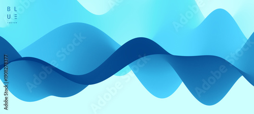 Water waves. Nature background. Trendy liquid design. Vector illustration for banners, flyers and presentation.