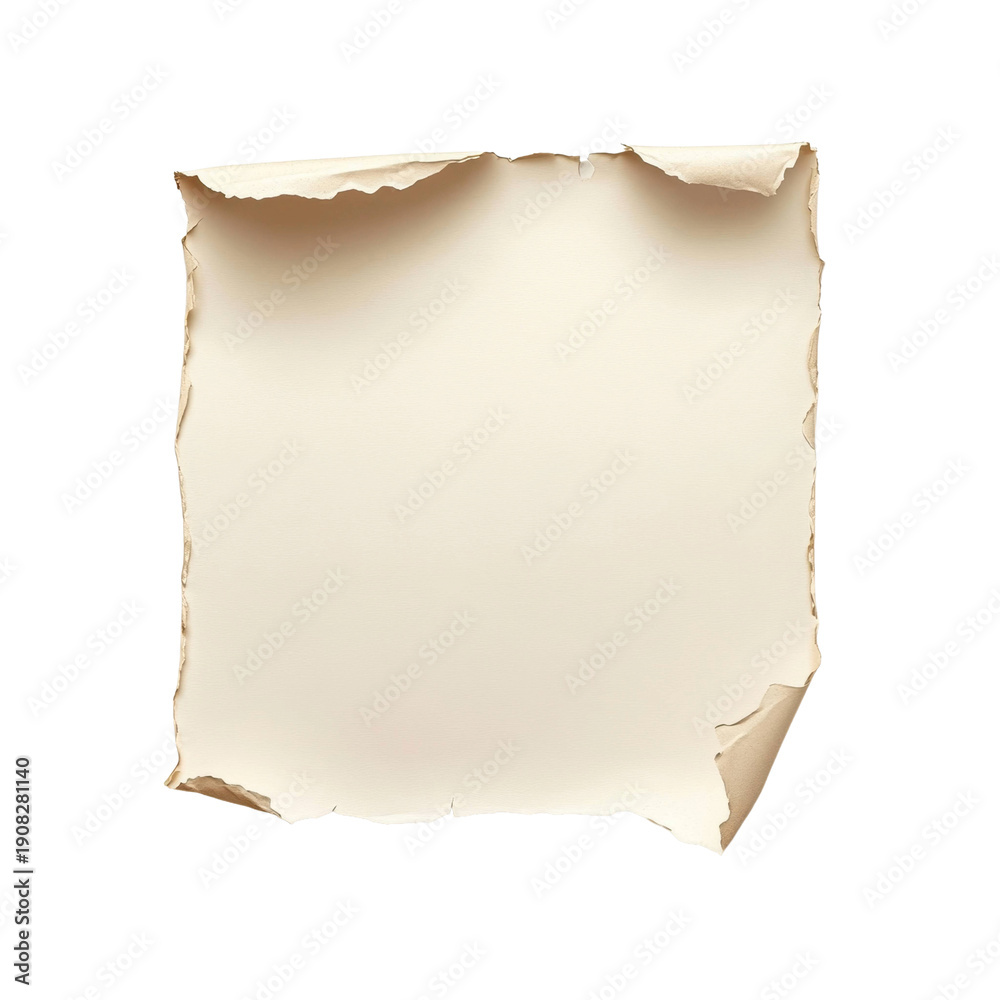 Obraz premium Vintage Distressed Blank Paper Black Background