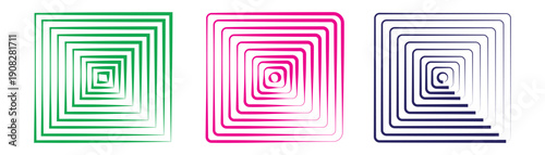 Gradient Squares Abstract Design