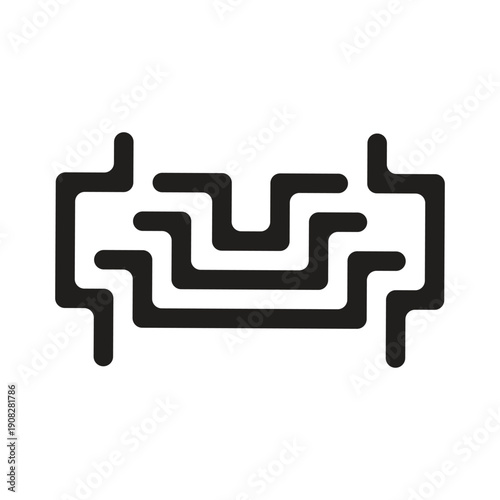Abstract Interconnected Path Labyrinth