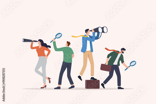 People Looking and Searching