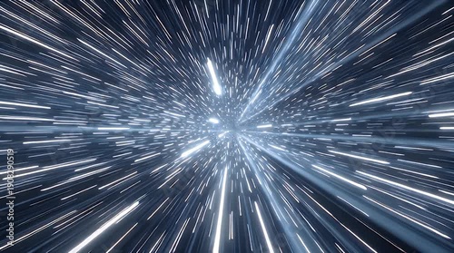 Hyperspace Jump Warp Speed Star Wars Style Loop Video.