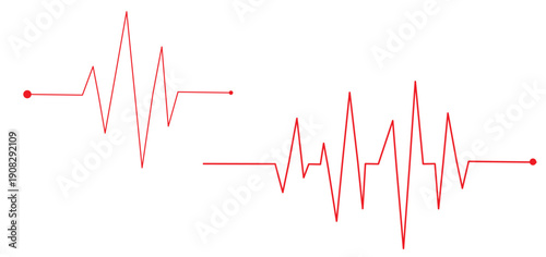 A red heart icon sits upon a green electrocardiogram monitor displaying a steady pulse rate and healthcare graph