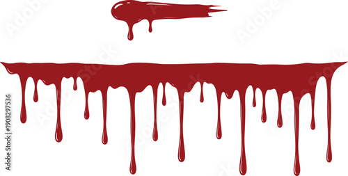 Halloween Blood & Paint Splatter Collection, Horror Design Elements