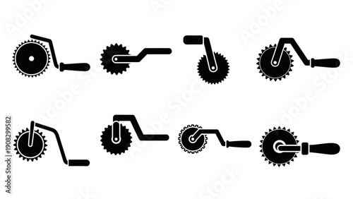 Pizza Cutter Set - Various Angles and Designs