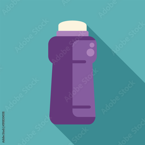 Purple laundry detergent bottle with a white cap for household cleaning