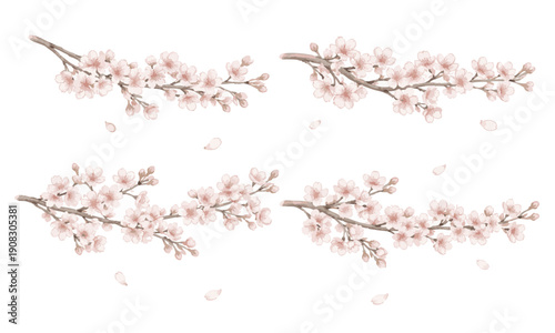 cherry blossom tree decorative material