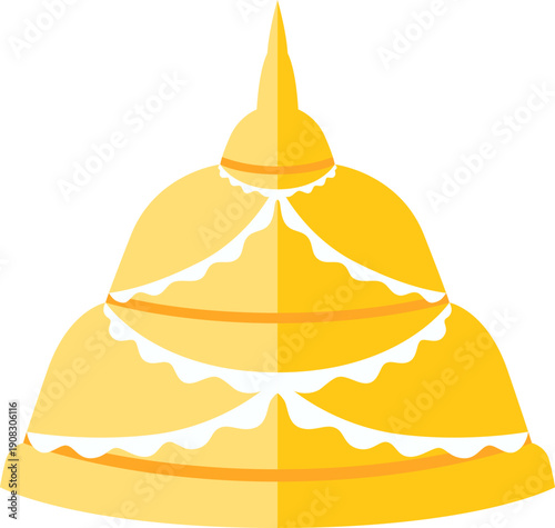 Flat Songkran Illustration. Thailand Water Festival design