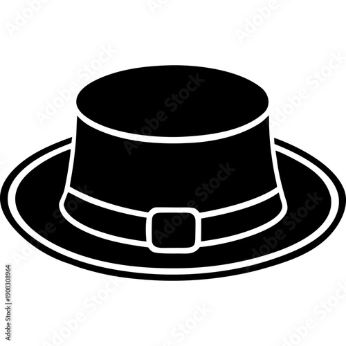 black hat isolated on white