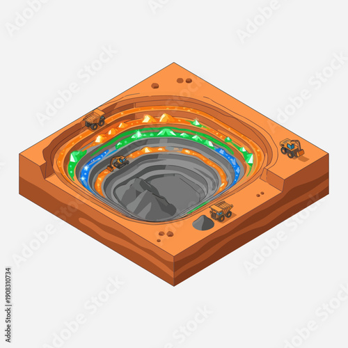 Isometric 3D illustration of a motherboard with glowing components.