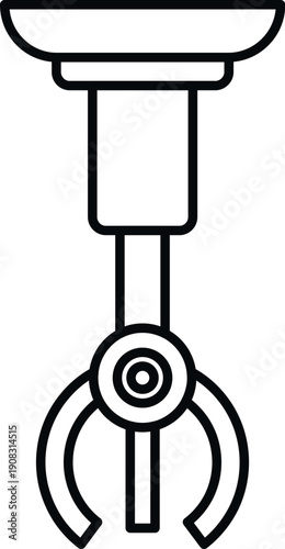 Robotic claw industrial machine for factory automation