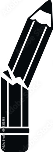 Broken pencil icon symbolizing creative block, stress, and frustration