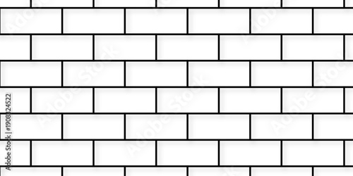 Seamless Pavement mosaic stone concrete wall surface tiles. subway vector block rock white brick wall texture background.