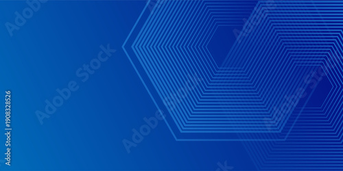 Modern Hexagon Blue Tech Finance Fintech Background Abstract Pixel Pattern. Abstract Business Tech Illustration Abstract Modern
