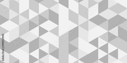 Abstract paper low polygon geometric origami design. white, gray square cube triangulated random cube low polygon triangle textile. abstract corporate banner template creative design.