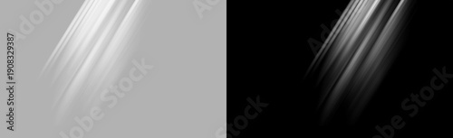 Photos Diagonal white light streaks isolated on transparent background, fast-moving spo