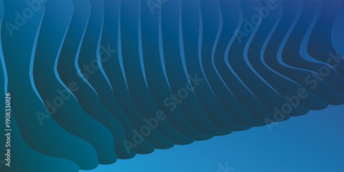 Elegant deep sea blue background with dark blue tones with wavy lines. Vector eps texture.