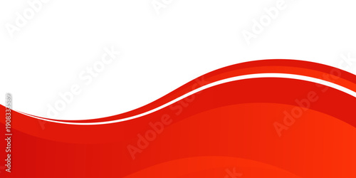 Abstract modern red line background curve element with white space for text and message design, overlapping layers, eps10