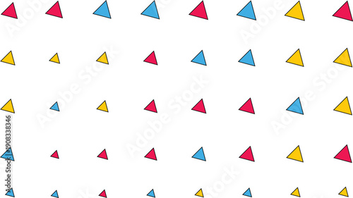 Triangles pattern vector illustration colorful geometric shapes seamless background