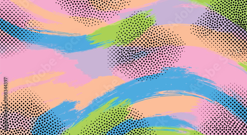 Abstract paint brush texture design featuring dynamic hand painted strokes and modern art feel