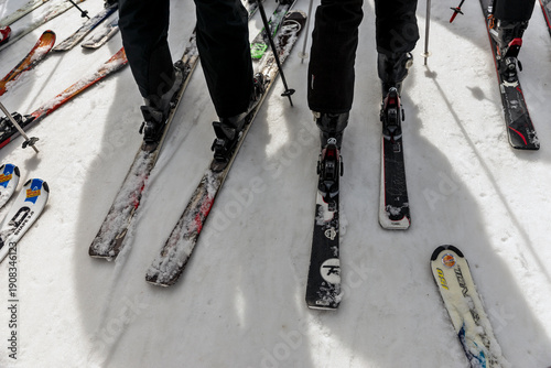 Risoul France ski resort mountain skiers