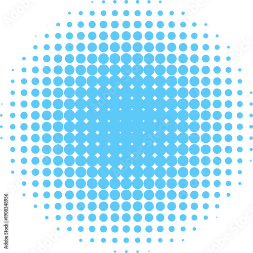 水色の丸いハーフトーンの背景