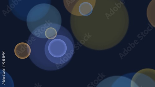 Blue Circles Abstract Background Motion Graphics.