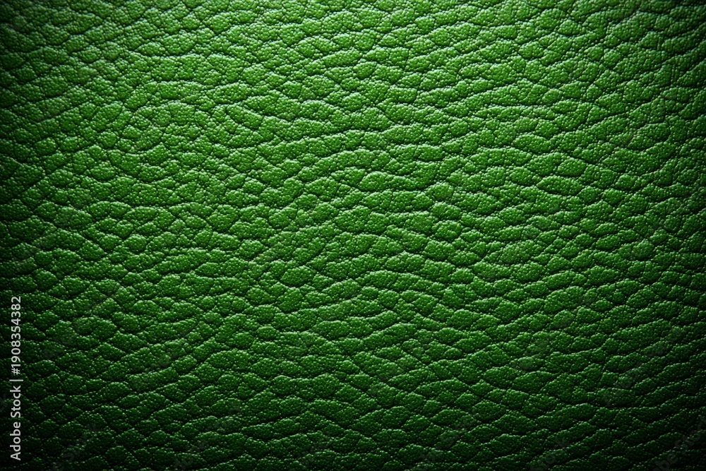 Fototapeta premium Textured Green Leather Background for Design Projects