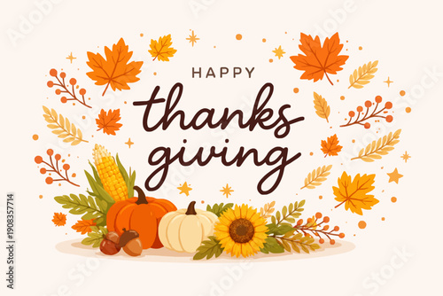 Happy Thanksgiving Day Design