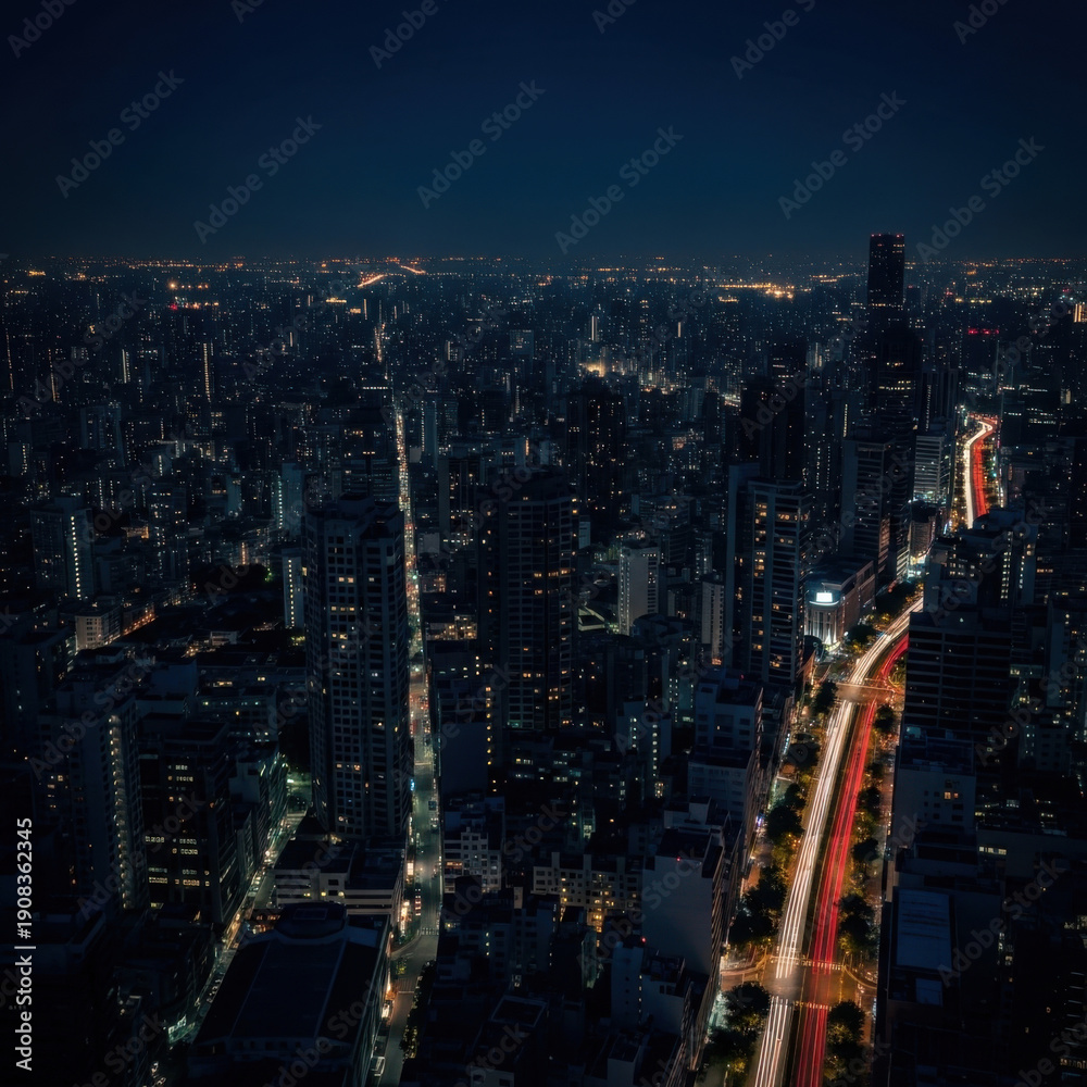 Fototapeta premium City Night Skyline