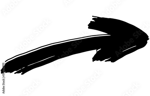 Arrow, black color, transparent background 1