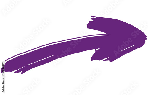 Arrow, violet color, transparent background 