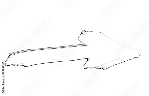 Arrow, white color, transparent background 2