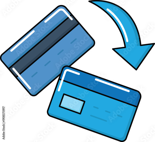 design Card Swap illustration icon