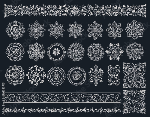 fireworks vector set