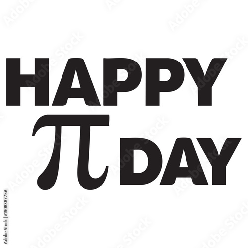 Happy Pi Day - Mathematical Constant Celebration Design