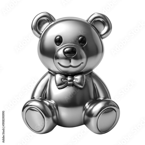 teddy bear on white background