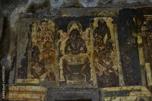 Obraz na plátne Maharashtra's ancient Buddhist Ajanta Caves