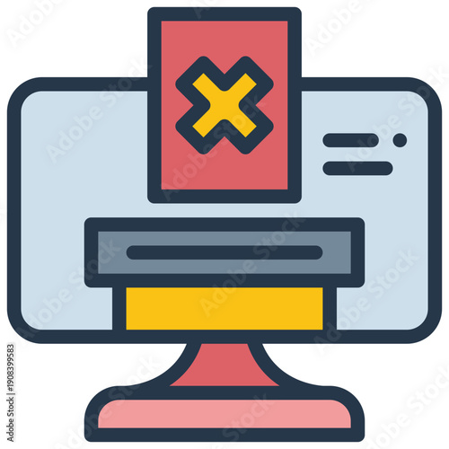 online vote sound elect voting network filled outline icon